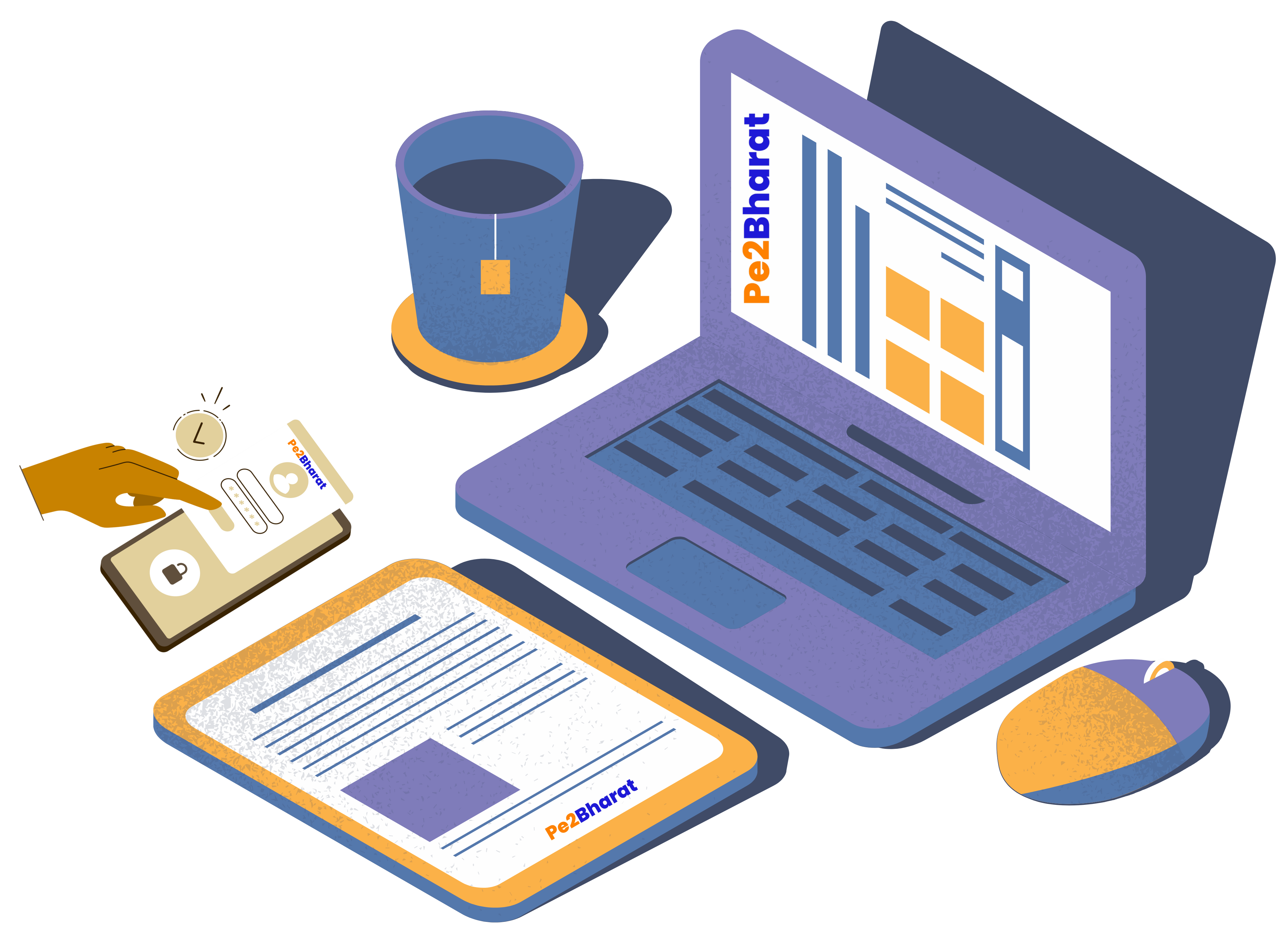 Pe2Bharat trusted platform illustration